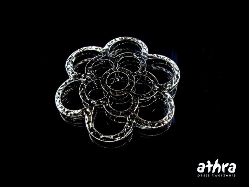 www_athra _pl_TR18967/O kwiat przestrzenny ażurowy oksydowany