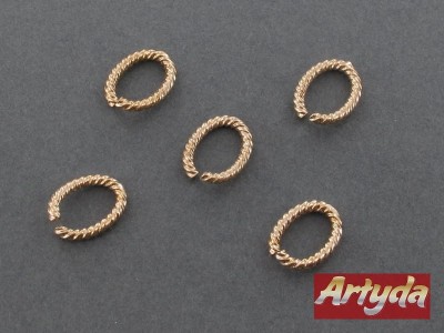 Owal z mosiądzu zdobiony cięty, K1078/M