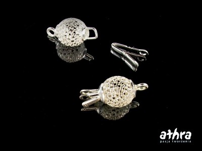 Zapięcie szufladkowe, ażurowa kulka, CH1821-10