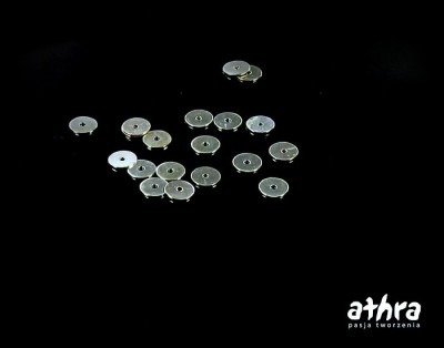 Koło srebrne gładkie, 6 mm BL6