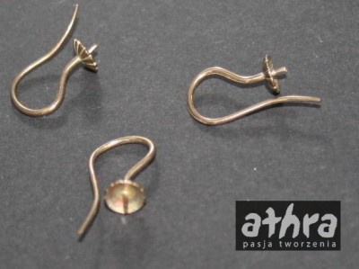 Bigle z mosiądzu posrebrzane, otwarte pod kulkę, KZ40/M