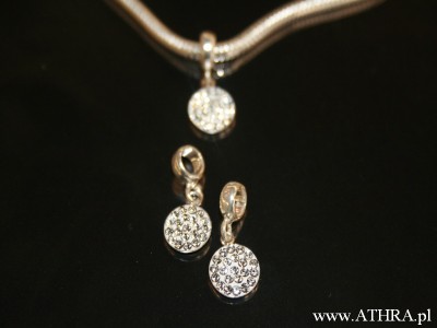 Przekładka do bransoletki z kryształkami Swarovskiego, CL, PANS19