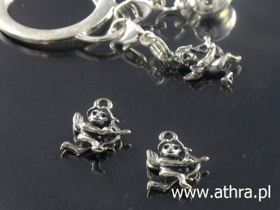 Zawieszka amorek,  oksydowana, PAN50/O