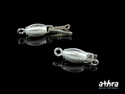 www_athra_pl_CH2062/06 srebrne zapięcie satynowane na jeden sznur