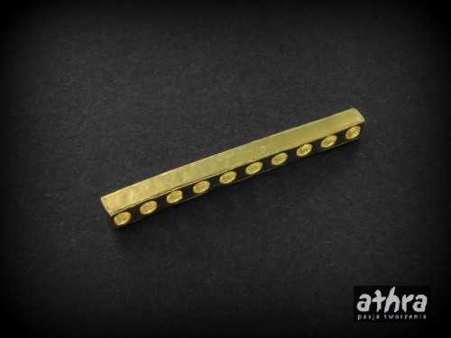 www_athra_pl_SM0156-10/D  Półfabrykat srebrny, element łączący, łącznik z dziesięcioma otworami