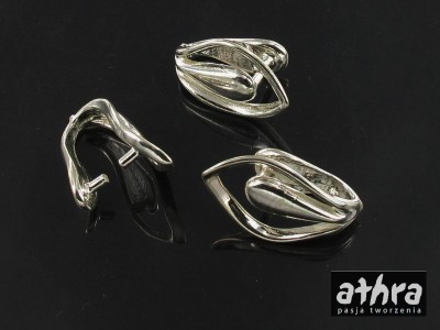 Zawieszka do kryształów Swarovskiego, listki, ZS1039