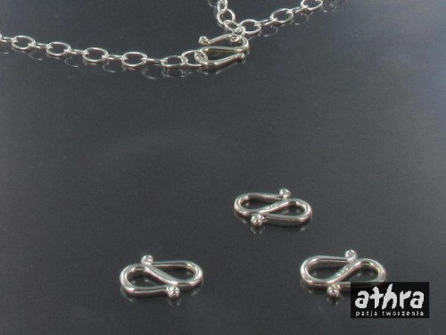 www_athra_pl_5003/M półfabrykaty ag zapięcie typu ślimak do bransoletek łańcuszków lub kolii