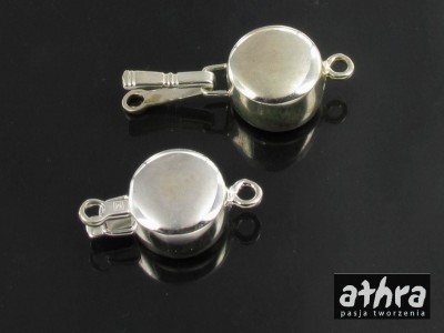 Zapięcie okrągłe, gładkie  na jeden sznur, CH0667/1