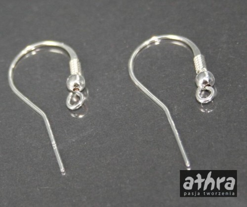 www_athra_pl_AKS1 bigle do kolczyków kulka ze srężynką Ag 925