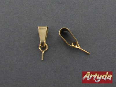 Zawieszka z mosiądzu do wisiora krawatka mała, KRM/M