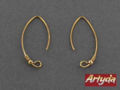 Bigle z mosiądzu "rybka" ze sprężynką i kulką, RYBSK/M