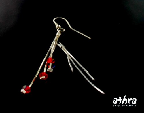 www_athra_pl_PEZ45/3 srebrna baza potrójny łańcuszk  do kolczyka próba ag 925