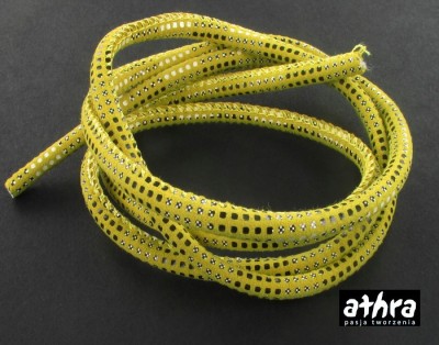 Rzemień naturalny 4,0 mm, YELLOW