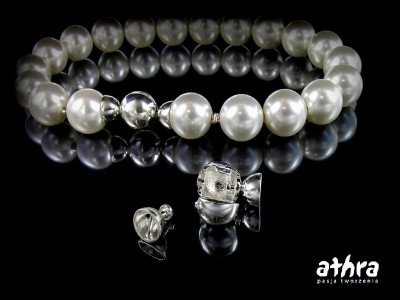 Zapięcie ozdobne do korali, kulka gładka, ZK10