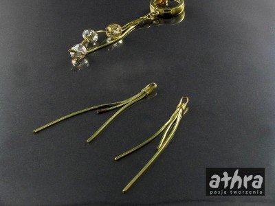 Łańcuszek potrójny, pozłacany PEZ45/3/D