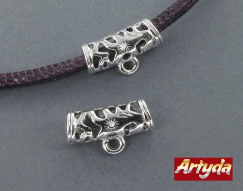 tuba z metalu na rzemień 5mm