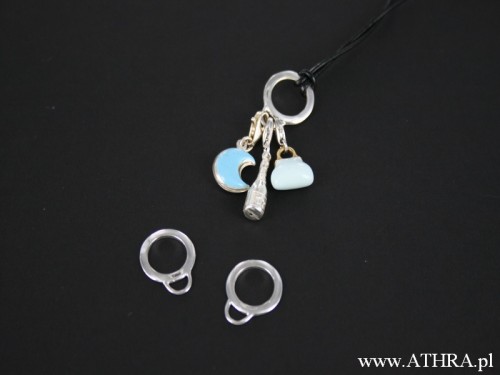 www_athra_pl_CHARMS15 Półfabrykaty srebrne. Element do wisiorków Charms, kółko gładkie.