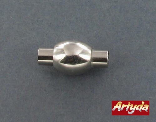 zapięcie magnetyczne na rzemień 3mm ze stali chirurgicznej