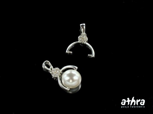 www_athra_pl_ZKC srebrna zawieszka z cyrkoniami pod kulkę próba ag 925