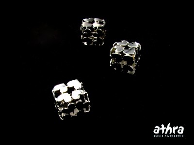 Kostka ażurowa, rodowana 10x10mm, ORP600/01/R