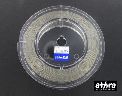 Linka stalowa jubilerska, japońska 0,80mm, SILVER80