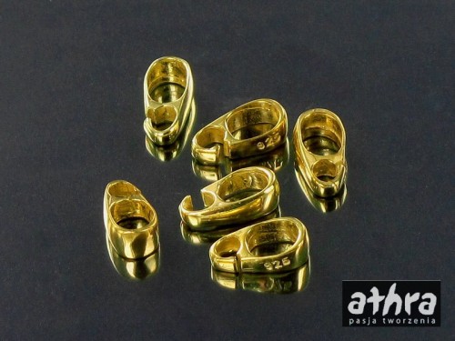 www_athra_pl_ZW2088/D półfabrykat srebrny pozłacany zawieszka mała odlewana do wisiorka Ag 925