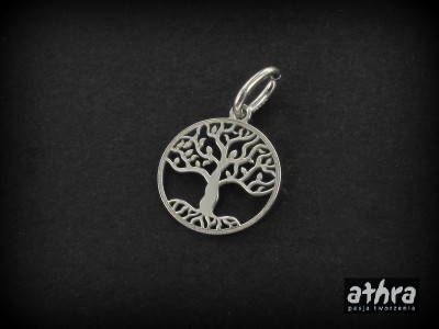 Zawieszka srebrna, laserowo wycinana, PN241