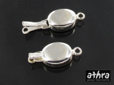 Zapięcie owalne, gładkie na jeden sznur, CH0665/1