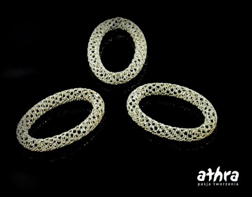 www_athra_pl_SIATKA260 Półfabrykat srebrny, element srebrny, owal, siatka.