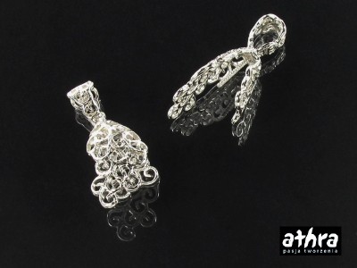 Zawieszka ażurowa z uchwytem i bolcem, ZWB3156