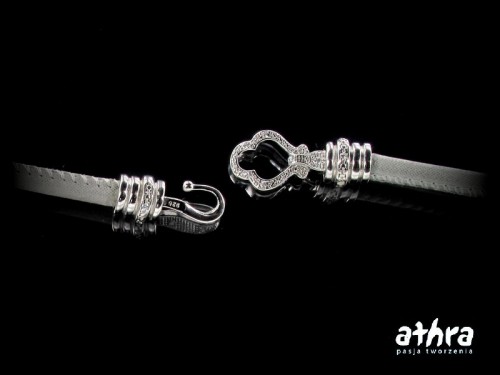 www_athra_pl_KDRO38-48/R srebrne zapięcie do wklejania z cyrkoniami rodowane