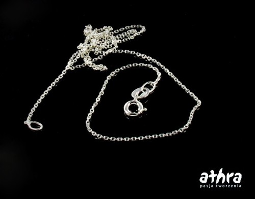 elementy do biżuterii próba 925 łańcuszek z zapięciem celebrytka długość 45 cm