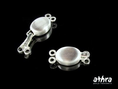 Zapięcie szufladkowe, na dwa sznury, satynowane, CH0665/2/S