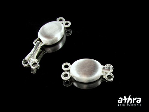 www_athra_pl_CH0665/2/S srebrne zapięcie szufladkowe satynowane na dwa sznury