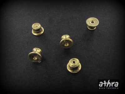 Zatyczka, baranek srebrny z gumką, pozłacany BG/D