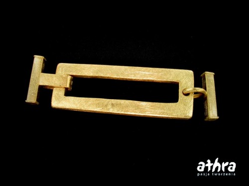 www_athra_pl_SM1426S/D srebrne zapięcie pozłacane satynowane do korali