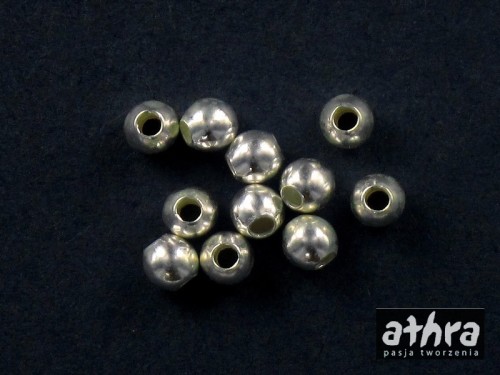 www_athra_pl_P2L30/15  półfabrykat srebrny kulka gładka 3,0mm z dużym otworem 1,5mm