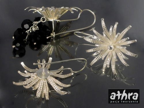 www_athra_pl_TR20525 baza do kolczyka kwiatek z kółkiem Ag 925