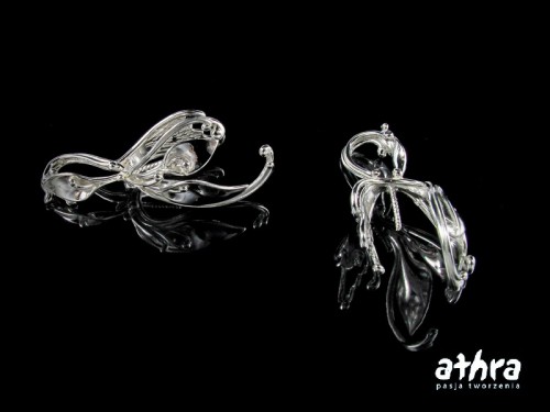 www_athra_pl_ZWB2064 Zawieszka do wisiora z bolcem, motyw roślinny. Ag 925.