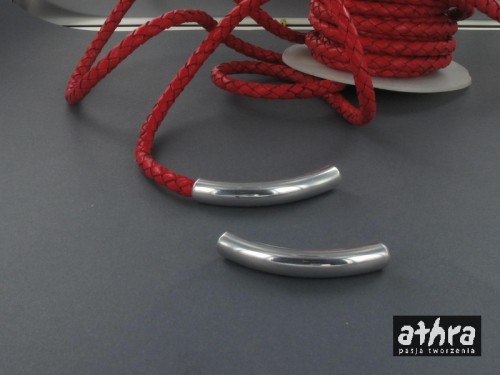 tuba aluminiowa na rzemień 6mm długość
