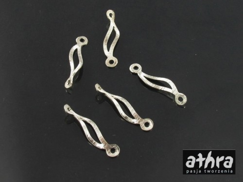 www_athra_pl_TR15888 srebrna przedłużka satynowa do kolczyka  z dwoma kółkami