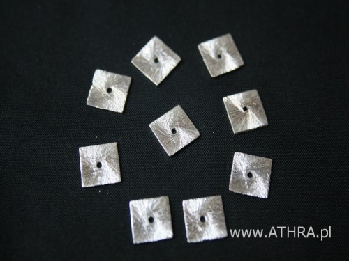 www_athra_pl_BL8x8 kwadrat satyna z jednym otworem próba ag 925