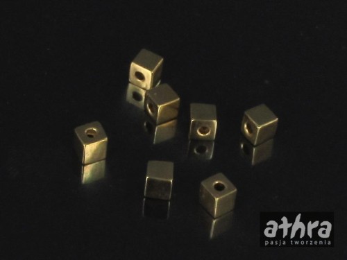 www_athra_pl_KG4x4/D kostka gładka srebrna Ag pozłacana przekładka