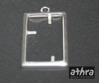 Zawieszka ramka do wklejania kamieni, RAMKA30X20