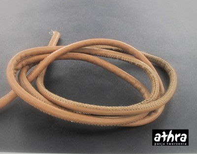 Rzemień naturalny 4,0 mm, BROWN SLEEK