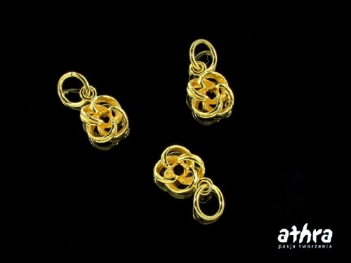 www_athra_pl_ZL081/D srebrna zawieszka pozłacana do łańcuszka bransoletki próba ag 925