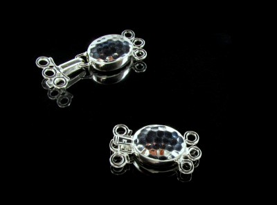 Zapięcie szufladkowe, młotkowane  na trzy sznury, CH0663/3