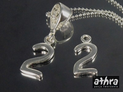 Zawieszka cyferka "2", CYF2