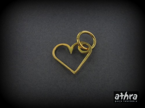 www_athra_pl_ ZL135/D zawieszka srebrna pozłacana serce