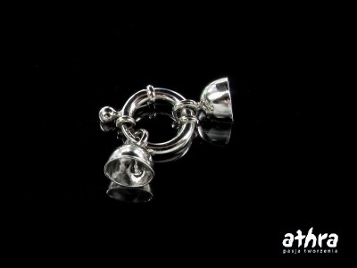 Zapięcie do korali, rodowane, AM8X3-10/R